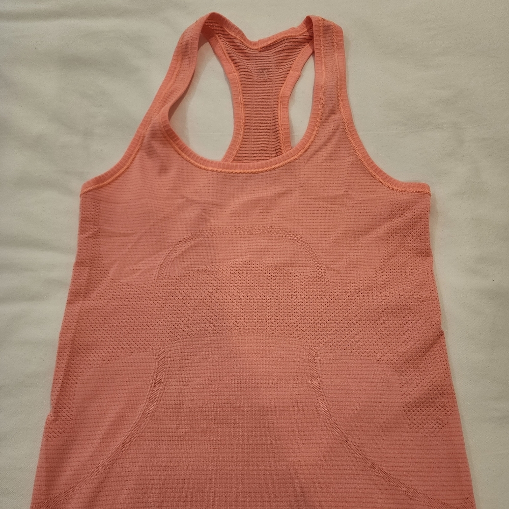 Lululemon Orange Swiftly Tech Racerback Tank Top 2.0